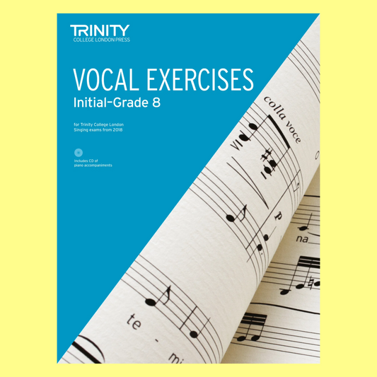 Trinity Vocal Exercises Initial-Gr 8 From 2018 Bk/Cd