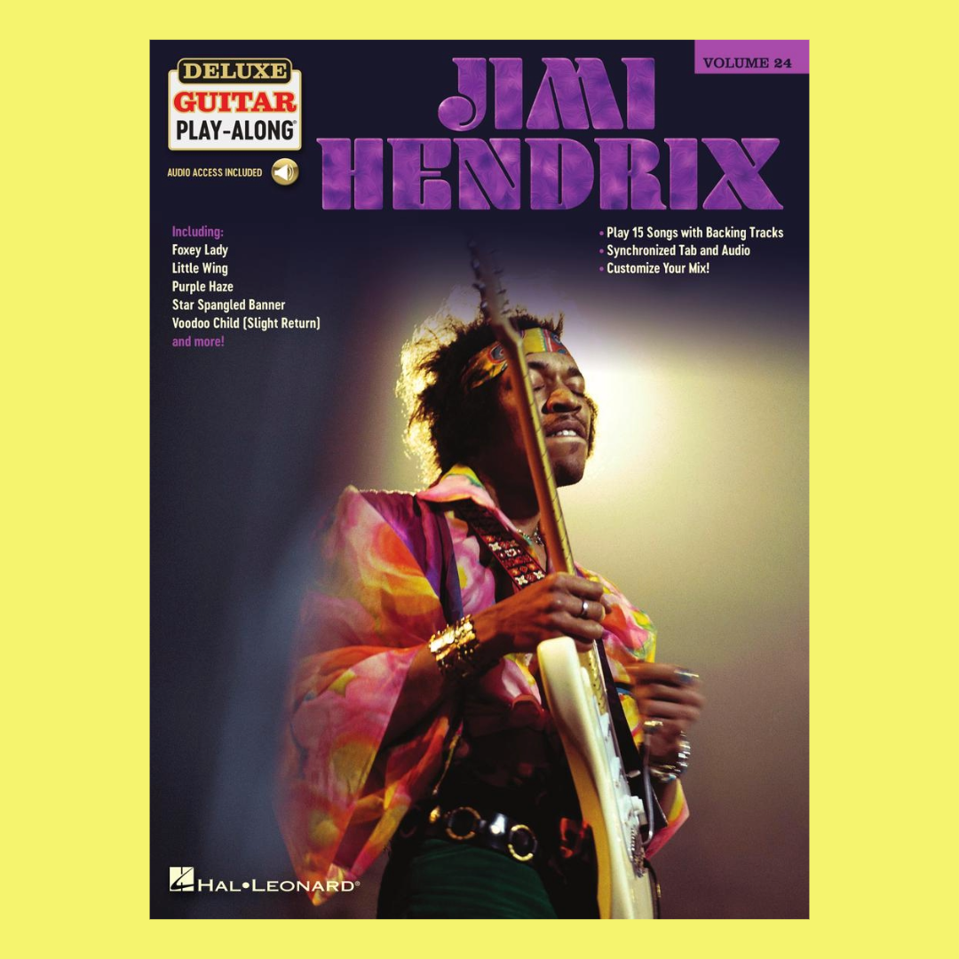 Jimi Hendrix Deluxe Guitar Play Along Volume 24 Book/Ola
