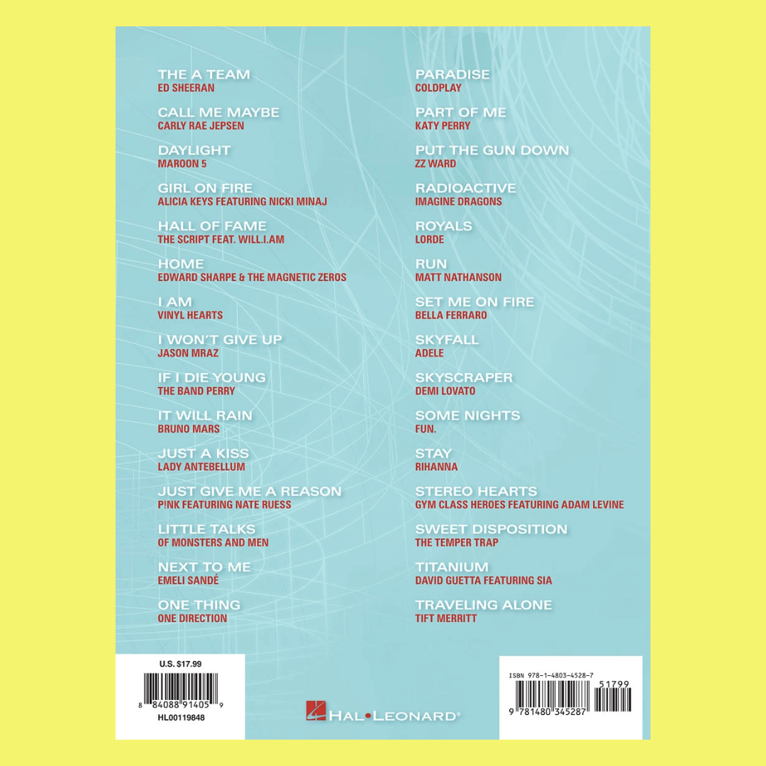 Popular Sheet Music - 30 Hits From 2010 - 2013 For Piano, Vocal and Guitar Book