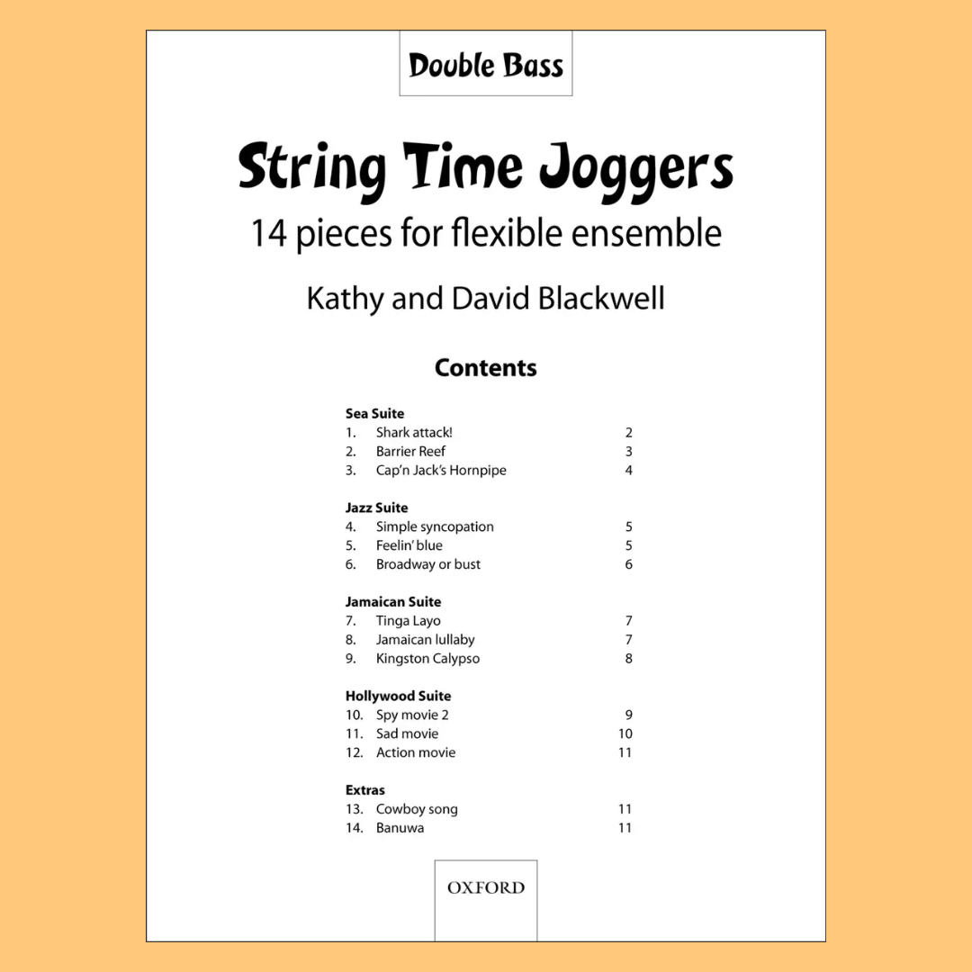 String Time Joggers Double Bass Part Book