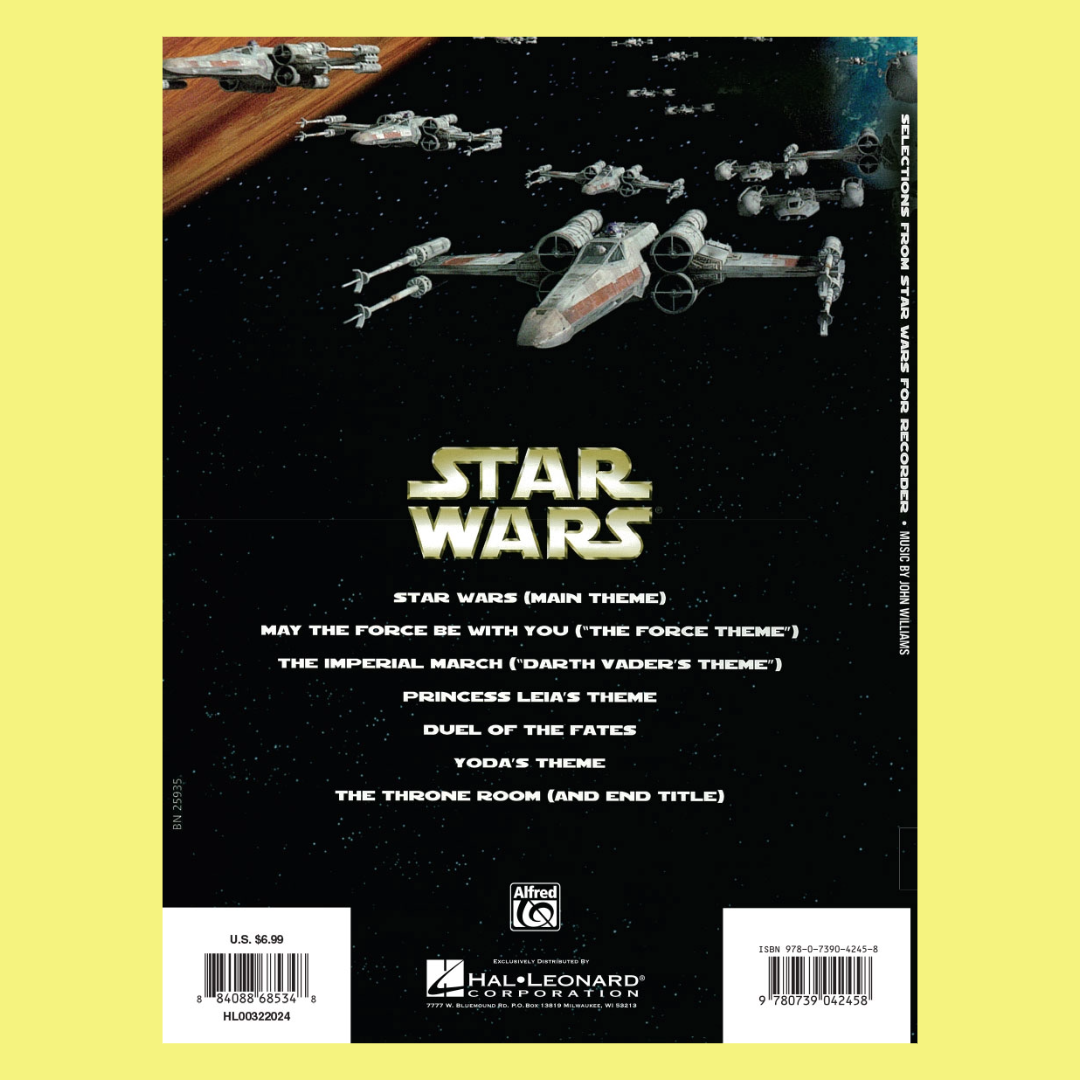Star Wars For Easy Recorder Book