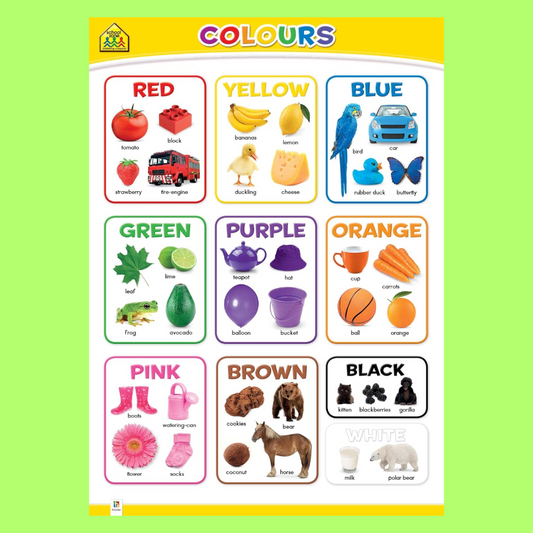 Wall Chart - Colours - Book: Educational