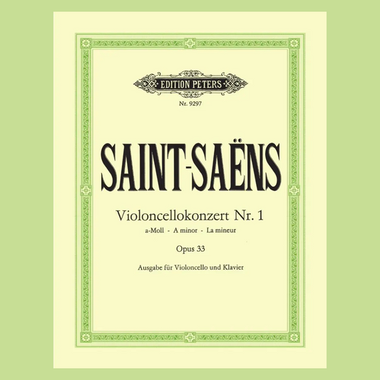 Saint-Saens - Concerto No 1 A Minor Op 33 Cello/Piano