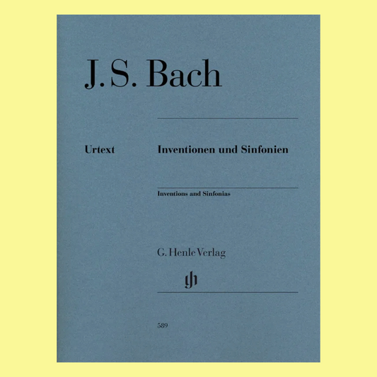 J.S Bach - Inventions And Sinfonias Piano Book (Urtext Edition)