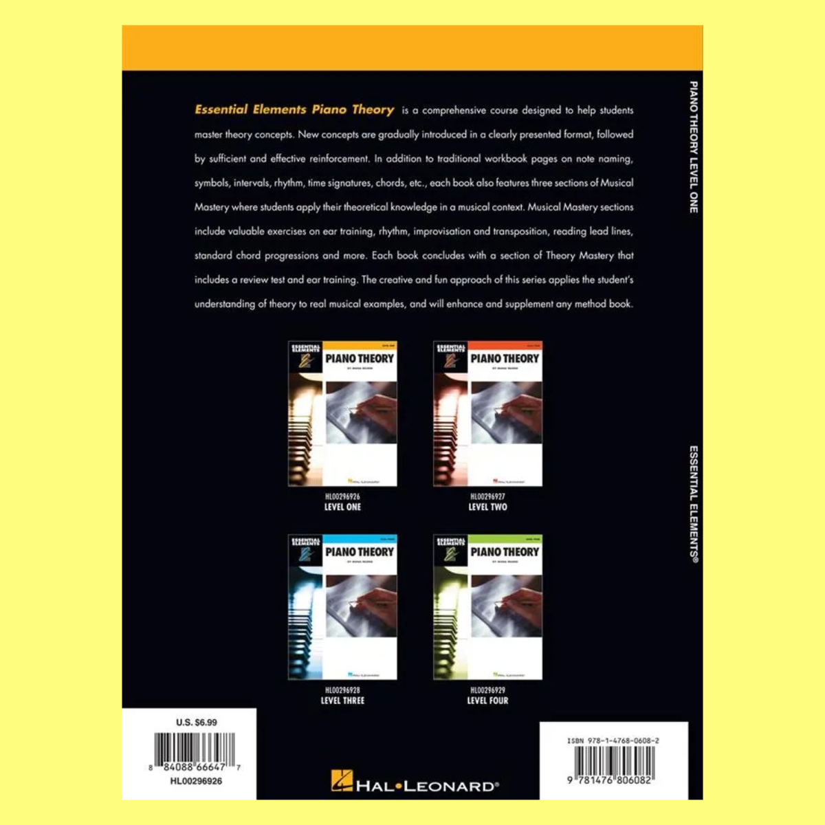 Essential Elements Piano Theory - Level 1 Book