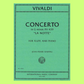 Vivaldi - Concerto in G Minor F VI No 13 (La Notte) Flute with Piano Accompaniment Book