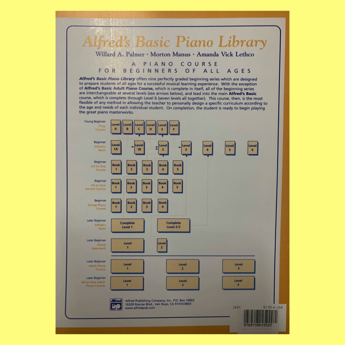 Alfred's Basic Piano Elementary Musicianship - Book 1