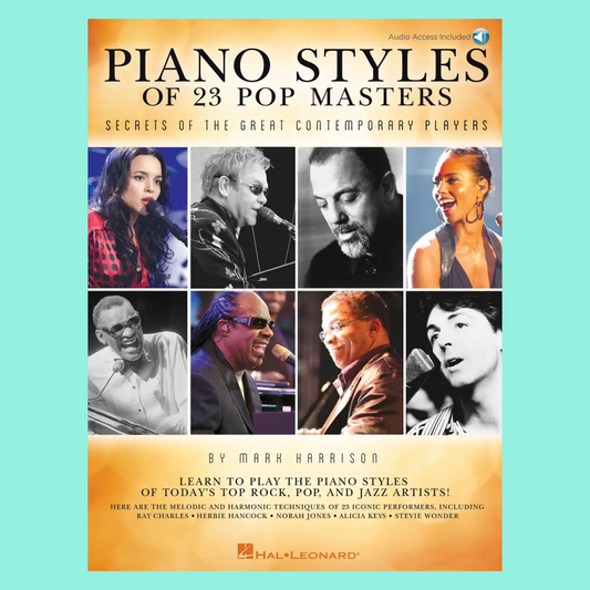 Piano Styles Of 23 Pop Masters Book/Audio
