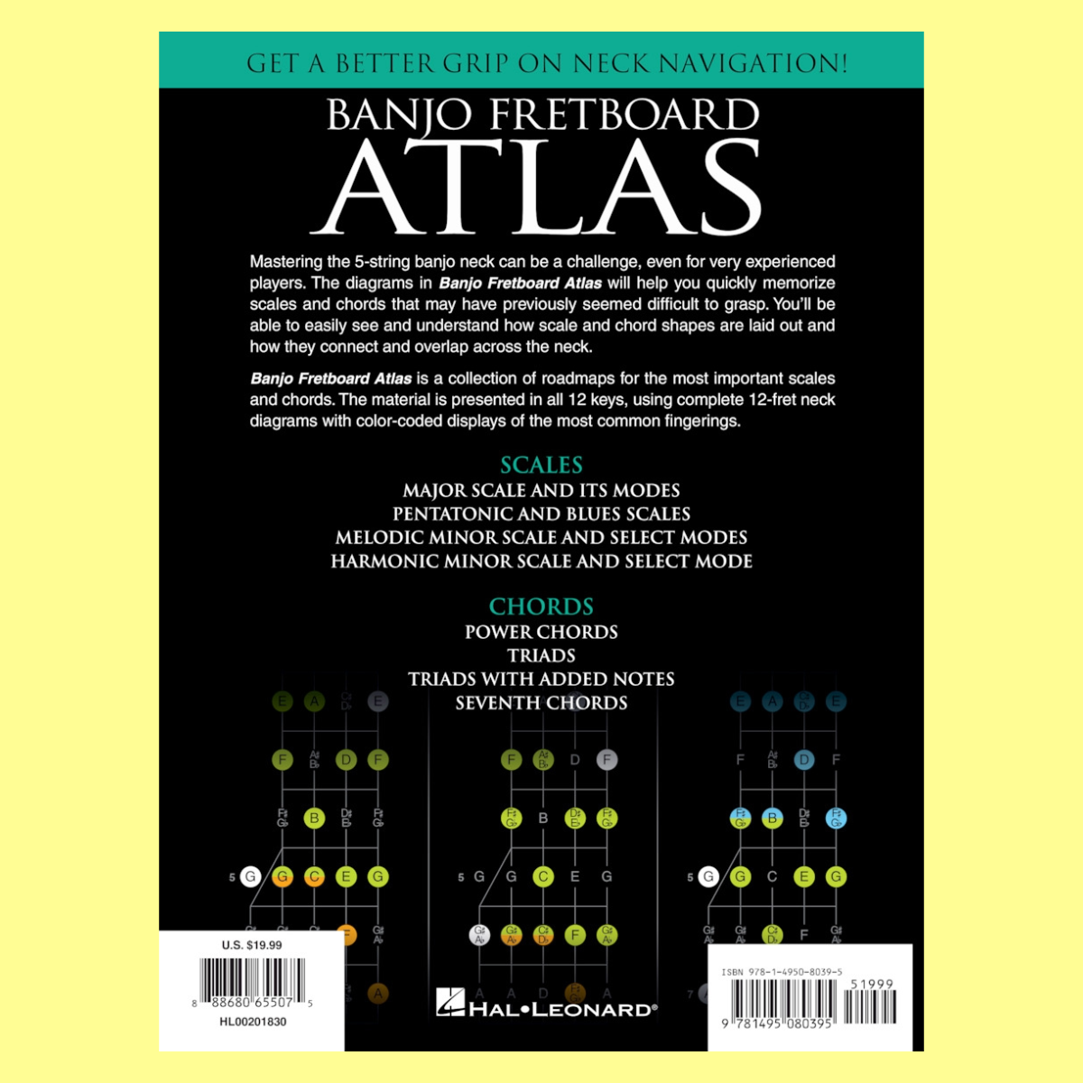 Banjo Fretboard Atlas Book