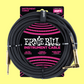 Ernie Ball 7.5 Metre Braided Straight / Angle Instrument Cable (Black)