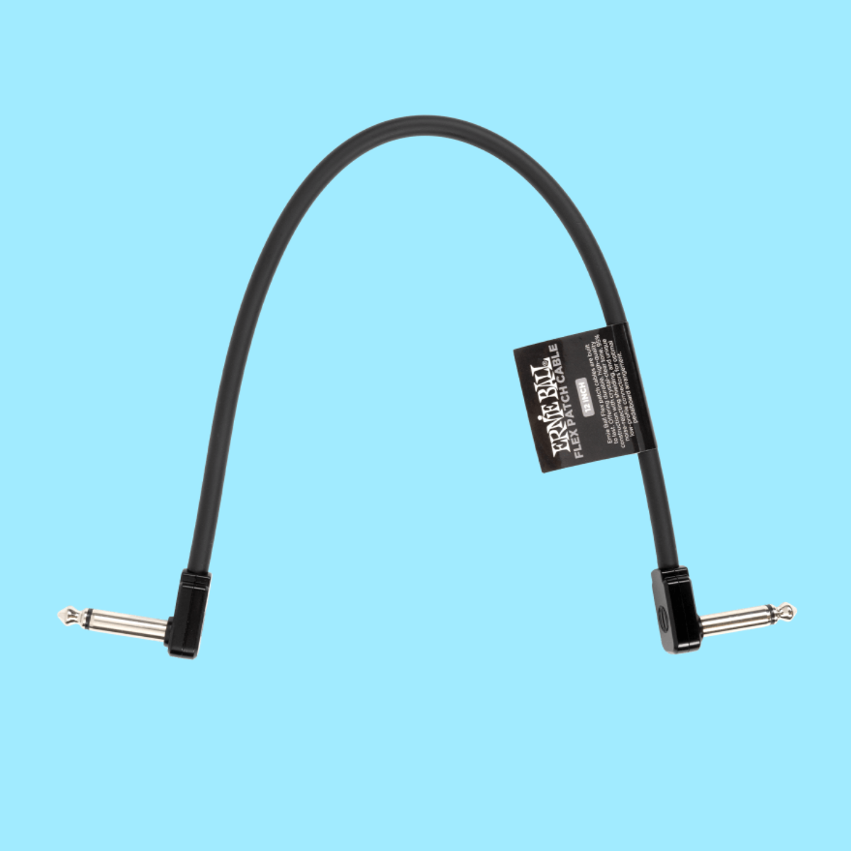 Ernie Ball Flex Patch Single Cable (12 inch in Black)