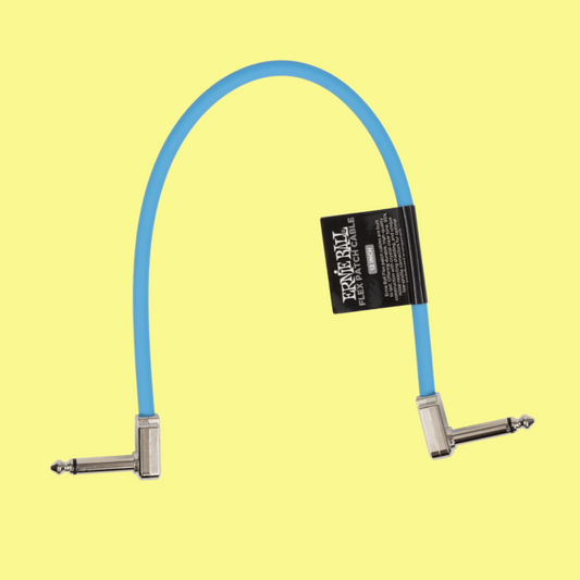 Ernie Ball Flex Patch Single Cable (12 inch in Blue)