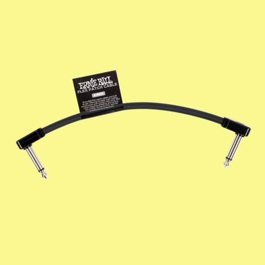 Ernie Ball Flex Patch Single Cable (6 Inch in Black)