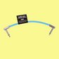 Ernie Ball Flex Patch Single Cable (6 Inch in Blue)