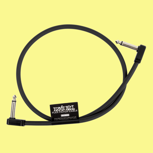 Ernie Ball Flex Patch Single Cable (24 inch in Black)