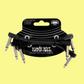 Ernie Ball Flex Patch Single Cable (3 inch in Black) - 3 Pack