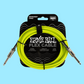 Ernie Ball Flex Instrument Cable Straight/Straight (10ft in Green)