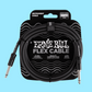 Ernie Ball Flex Instrument Cable Straight/Straight (10ft in Black)