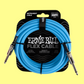 Ernie Ball Flex Instrument Cable Straight/Straight (20ft in Blue)