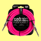 Ernie Ball Flex Instrument Cable Straight/Straight (20ft in Pink)