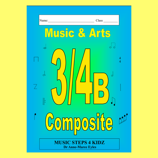 Music Stepz 4 Kidz - Music Composite Workbook 3/4B Level (2025+)