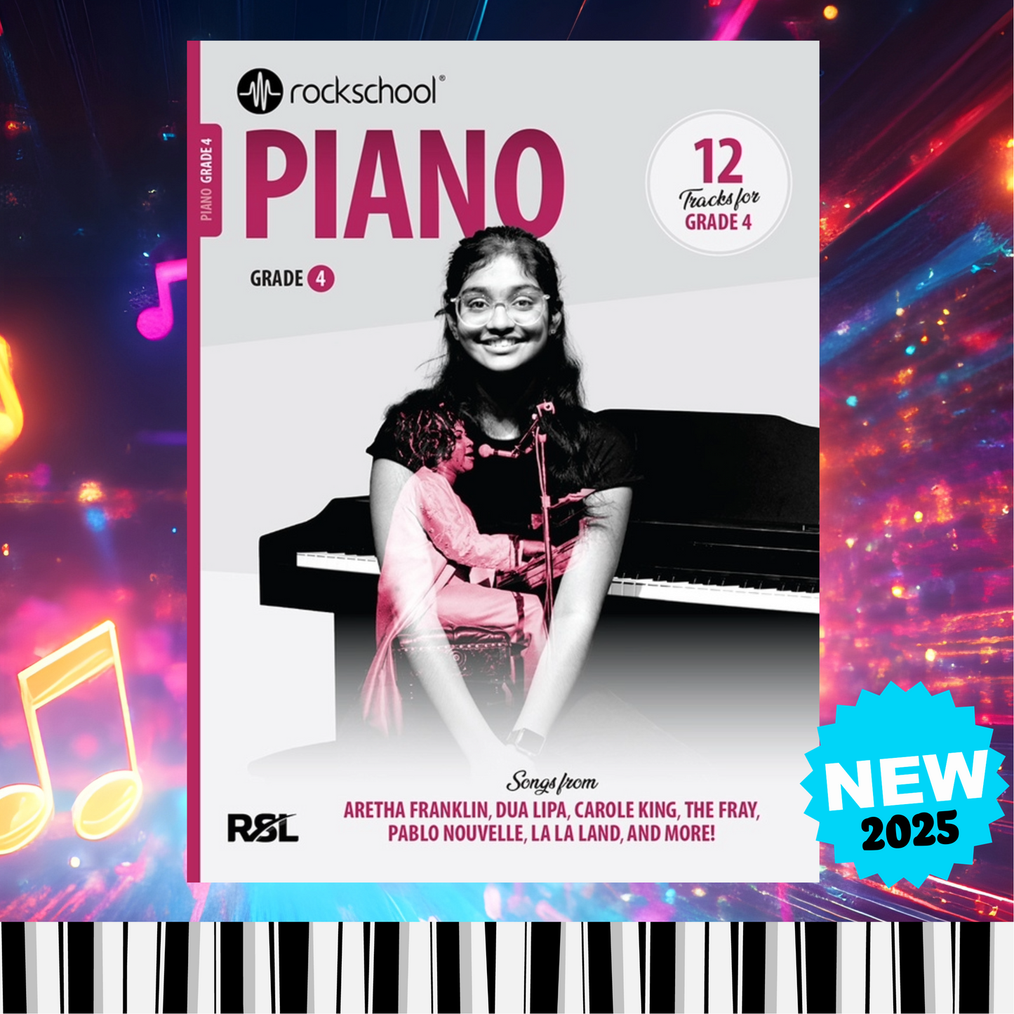 Rockschool Piano 2025 - Grade 4 Book (New)