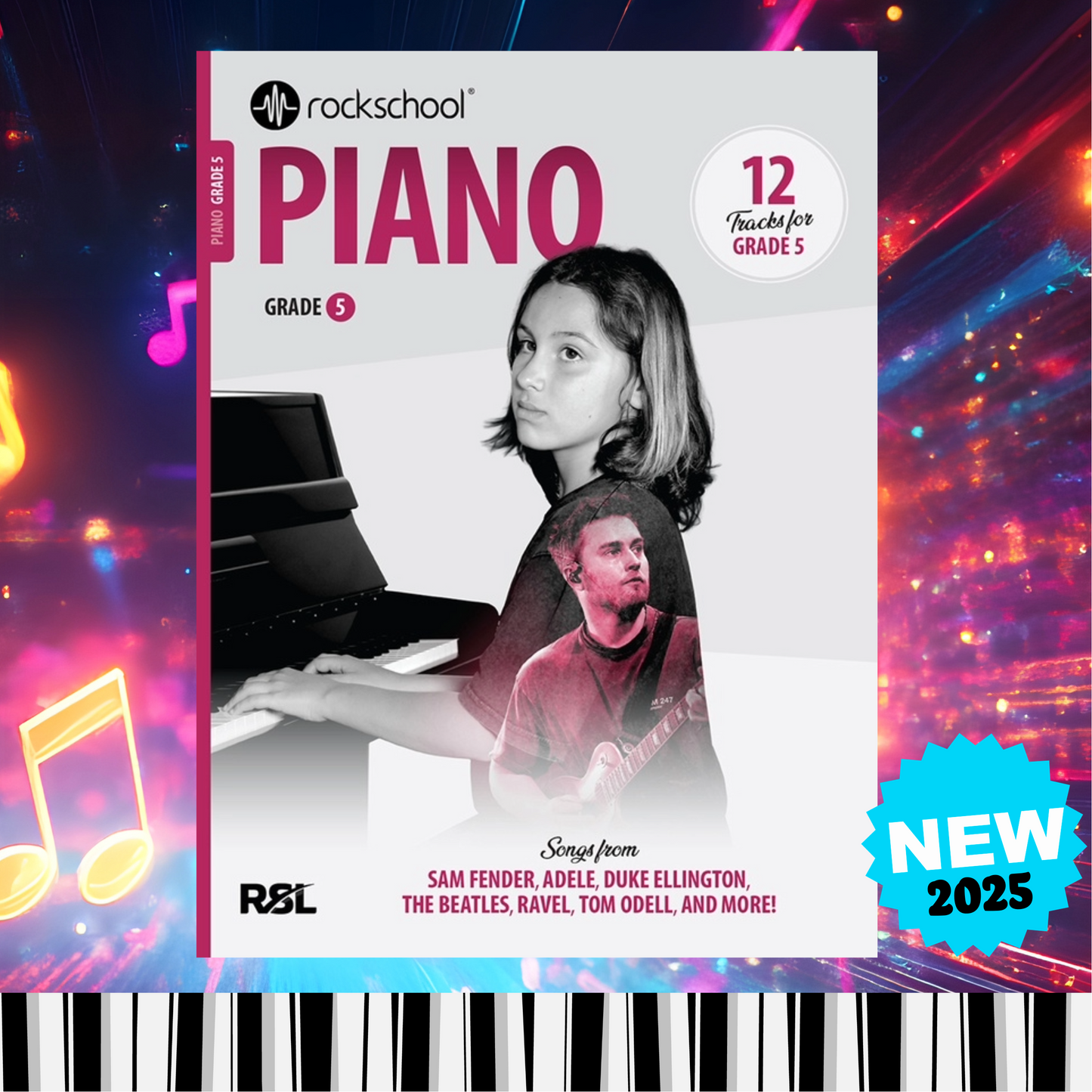 Rockschool Piano 2025 - Grade 5 Book (New)