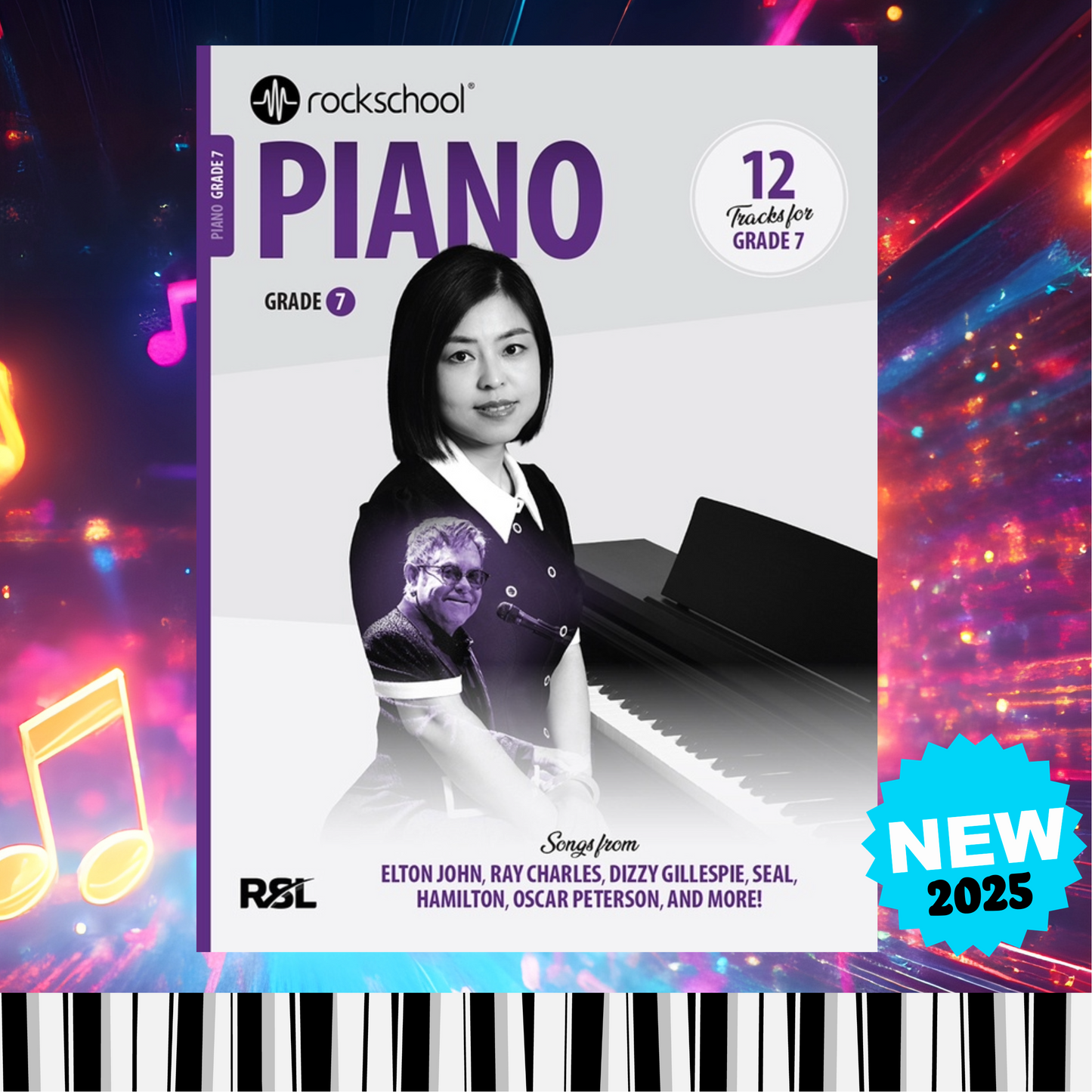 Rockschool Piano 2025 - Grade 7 Book (New)