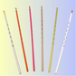 Pencil Stick - Long 35cm G Clef Music Pencil (Assorted Colours)