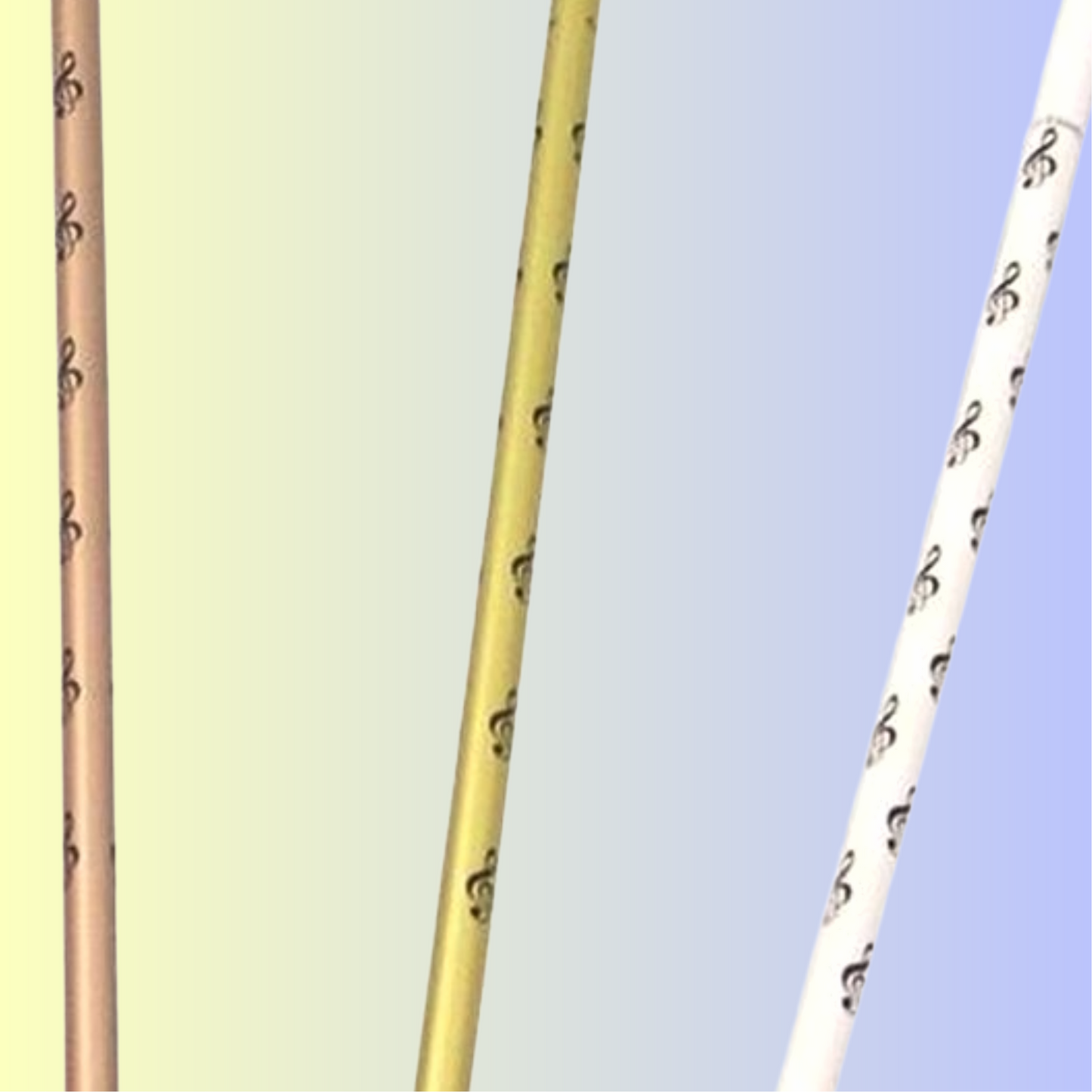 Pencil Stick - Long 35cm G Clef Music Pencil (Assorted Colours)