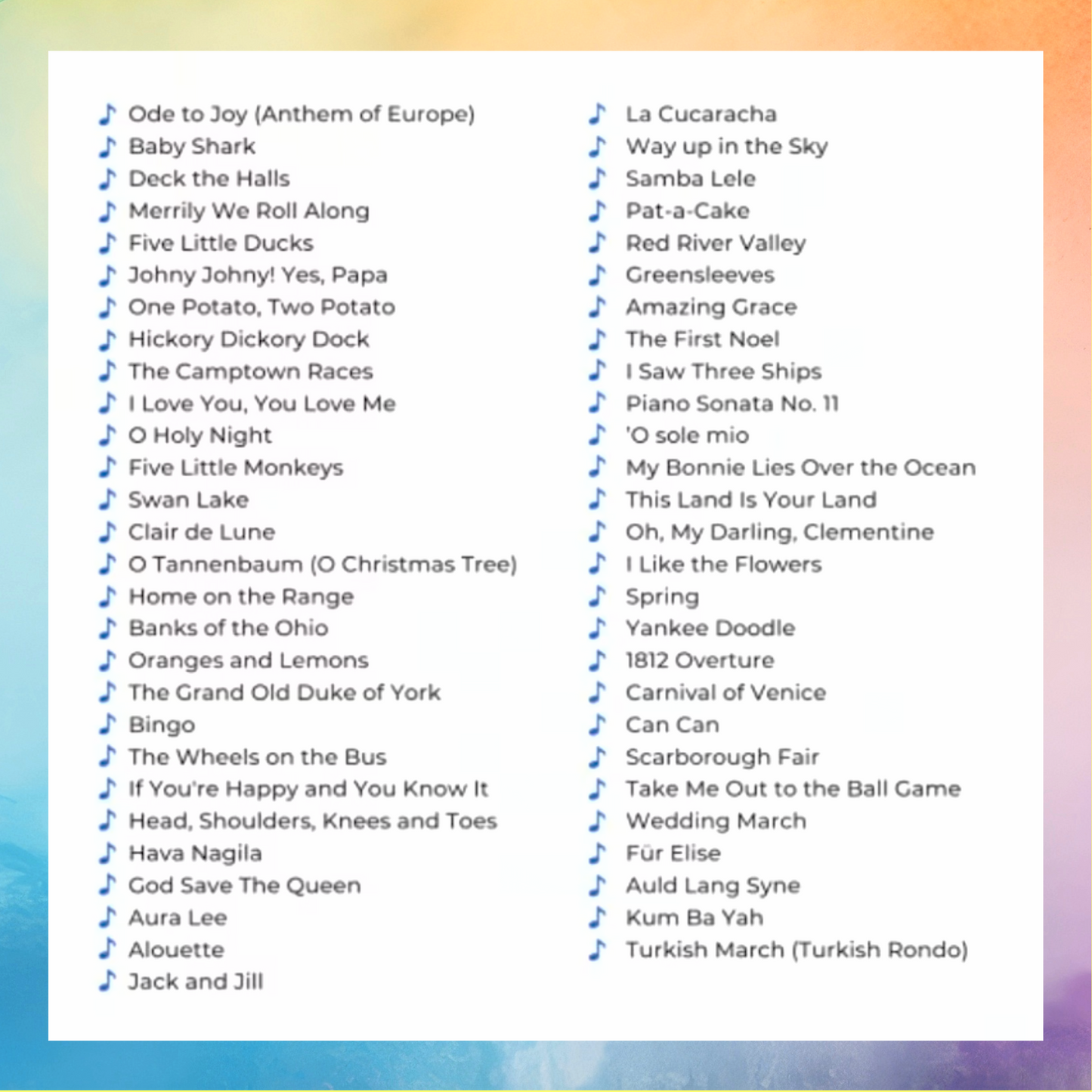 Little Pianist - Easy Piano Songbook for Kids - 55 Songs with Audio