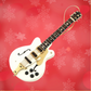 White Falcon Electric Guitar Ornament with Bonus Case and Stand
