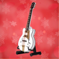 White Falcon Electric Guitar Ornament with Bonus Case and Stand
