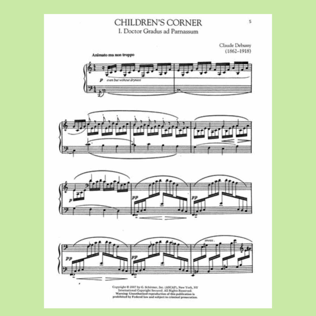 Debussy - Favorite Piano Works Book
