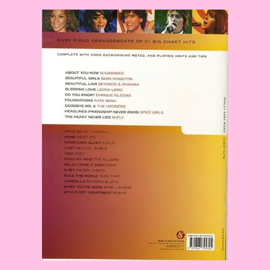Piano Chart Hits - Really Easy Piano Songbook