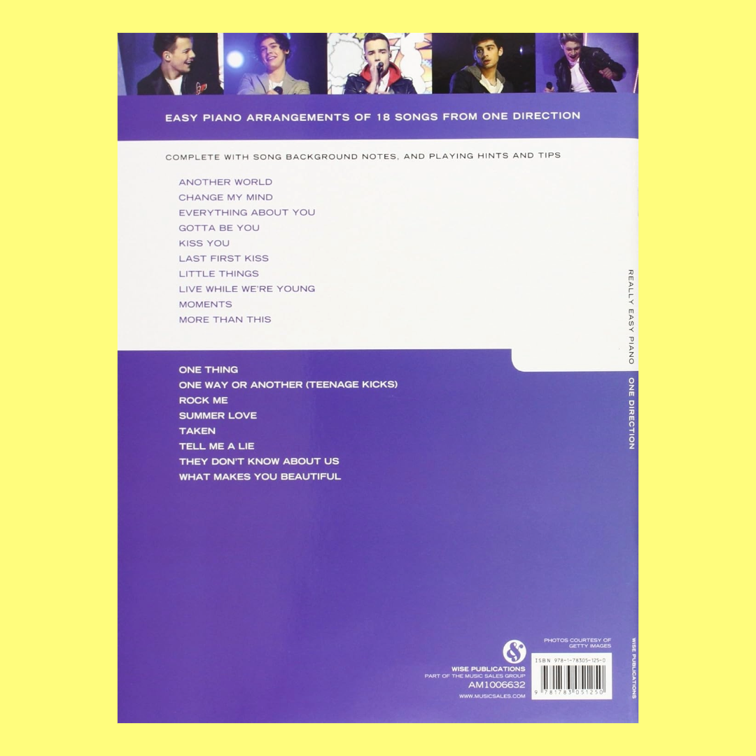 One Direction - Really Easy Piano Songbook