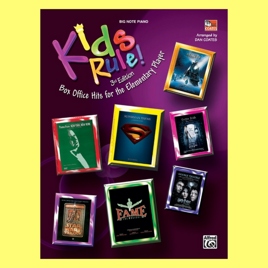 Kids Rule - Box Office Movie Hits for Elementary Piano Players Book (3rd Edition)