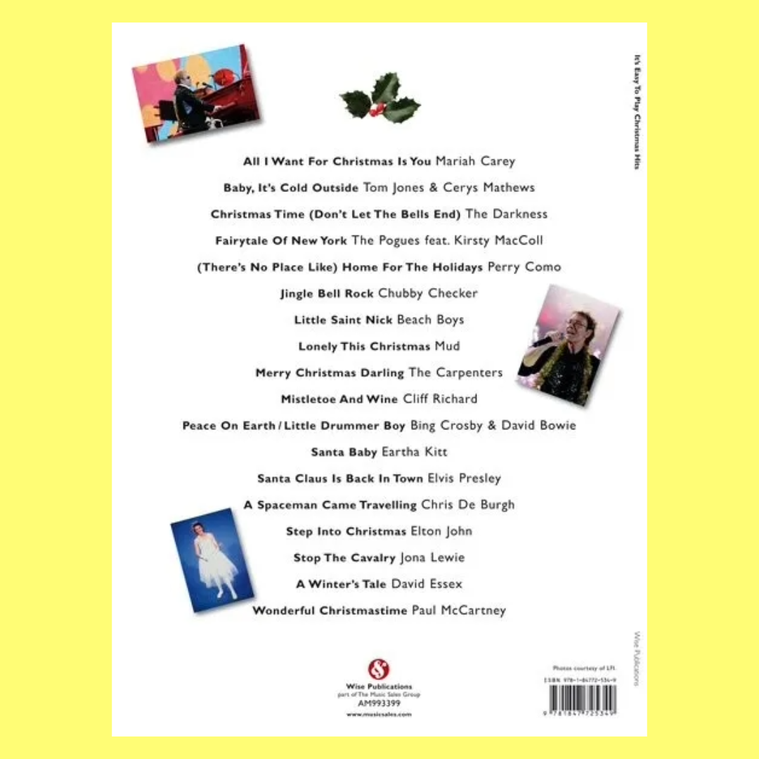 Its Easy To Play Christmas Hits Piano Songbook