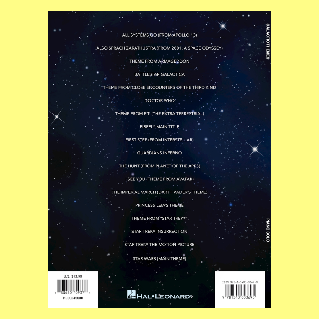 Galactic Themes For Piano Solo
