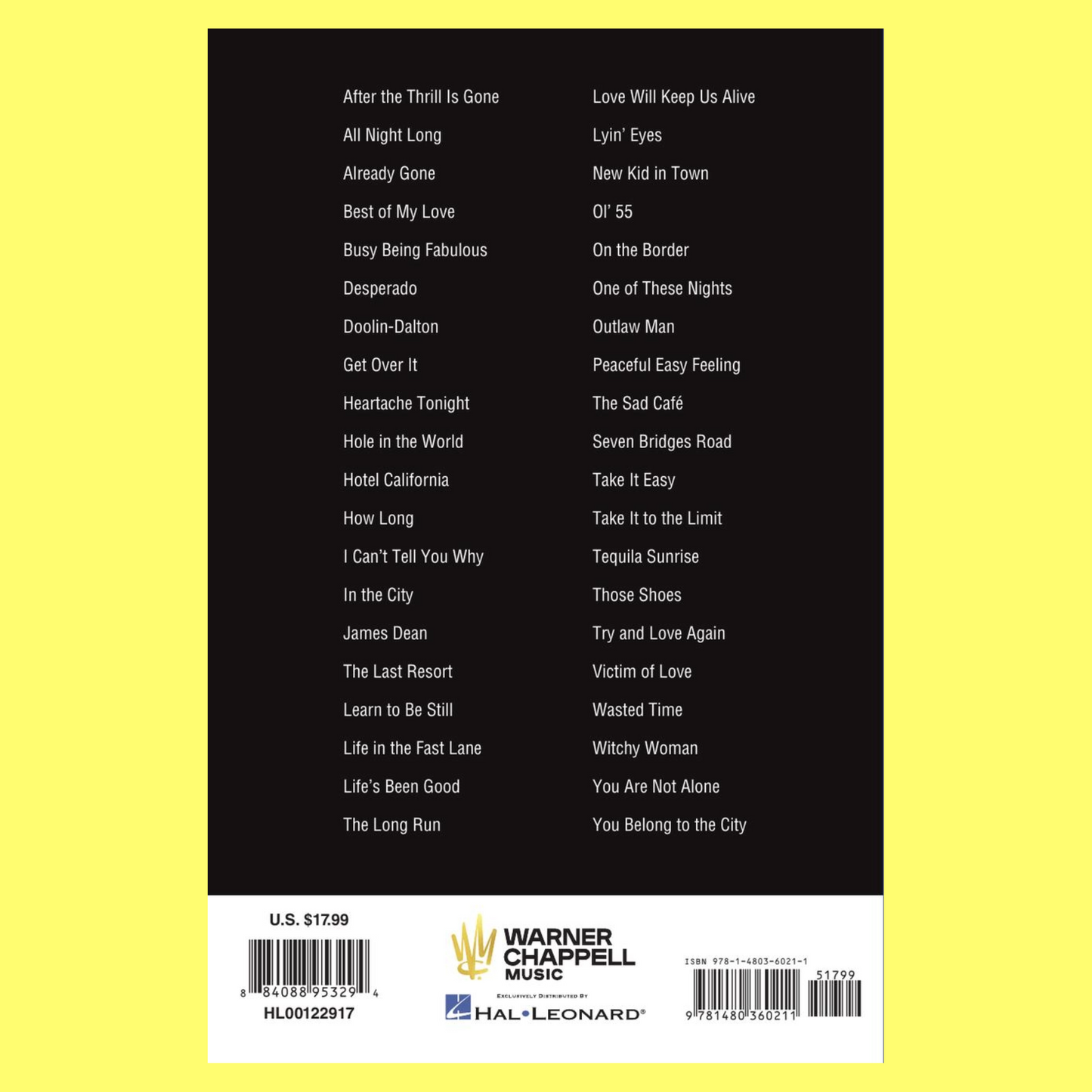 The Eagles Guitar Chord Songbook (40 Songs)