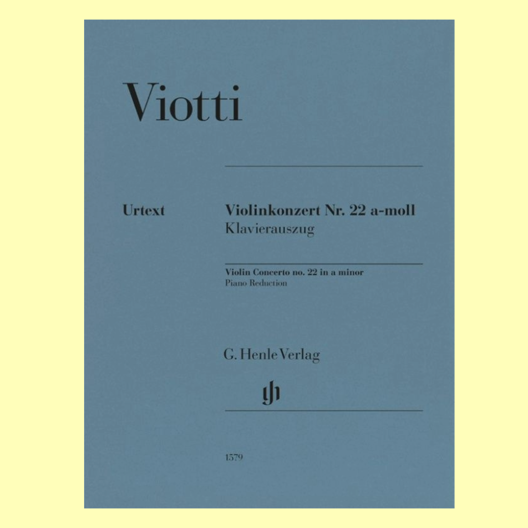 Viotti - Concerto No 22 A Minor For Violin/Piano