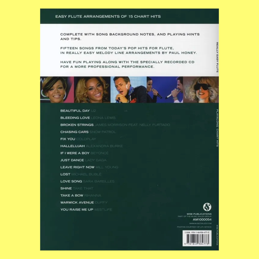 Chart Hits - Really Easy Flute Book/Cd