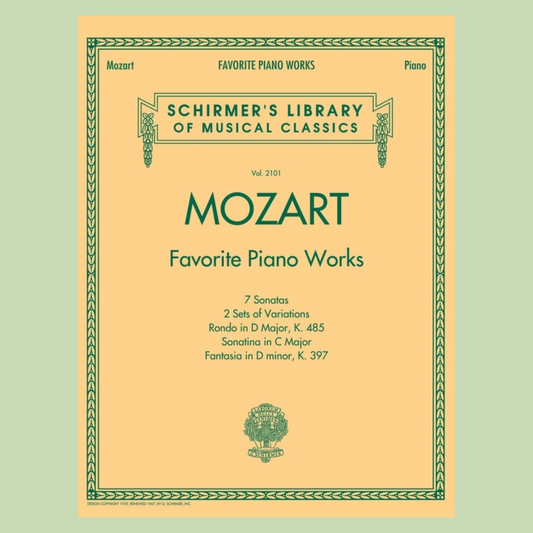 Mozart - Favourite Piano Works Book