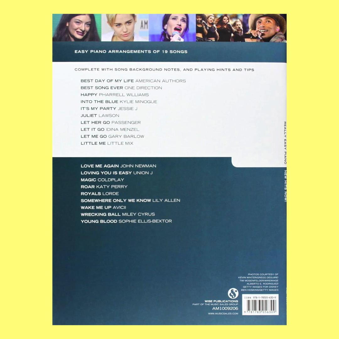 New Hits Now - Really Easy Piano Songbook