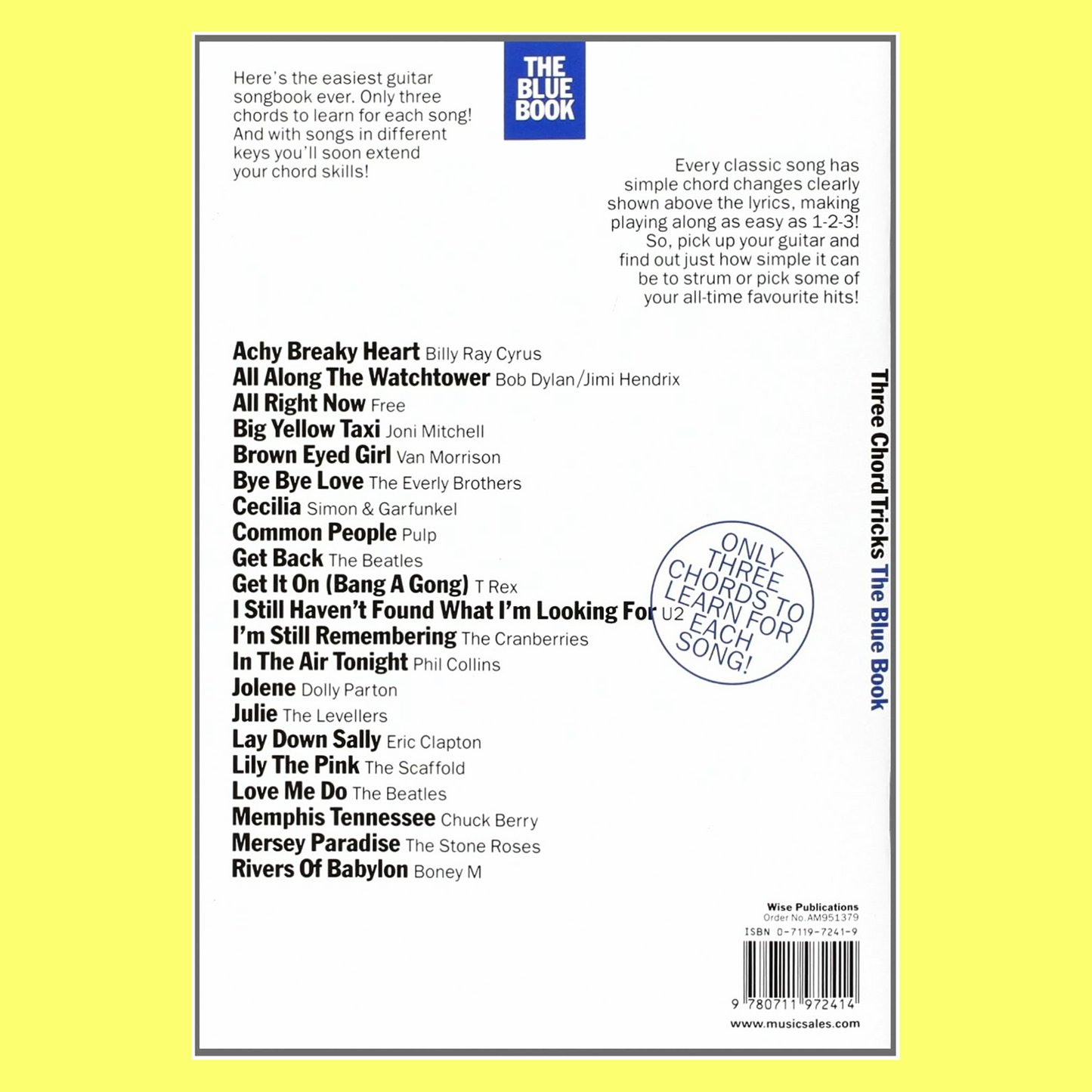 3 Chord Tricks Blue Book - 21 Hit Songs