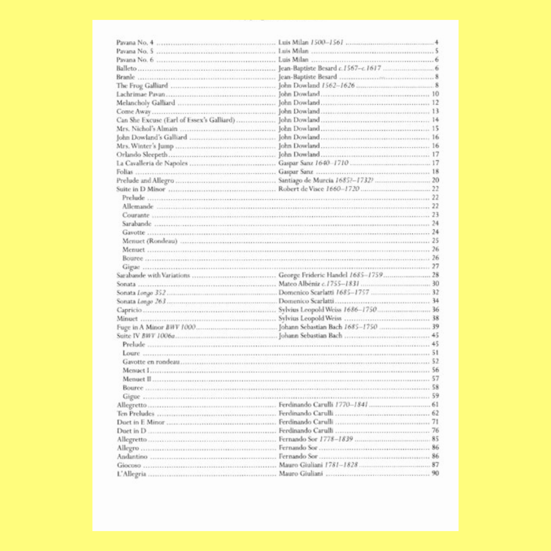 The Library Of Guitar Classics - Spiral Bound Book 2