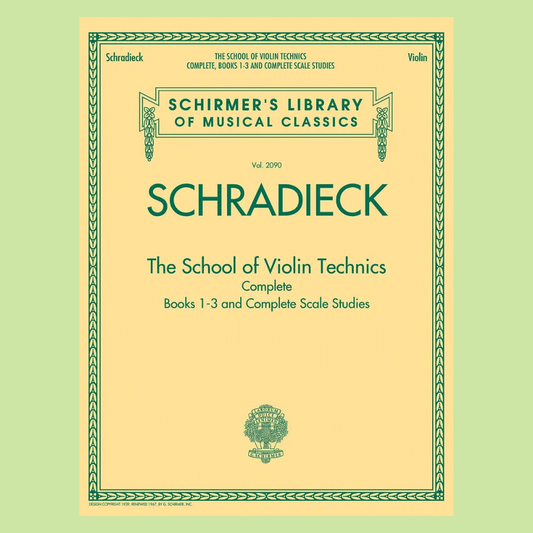 Schradieck - School Of Violin Technics Complete