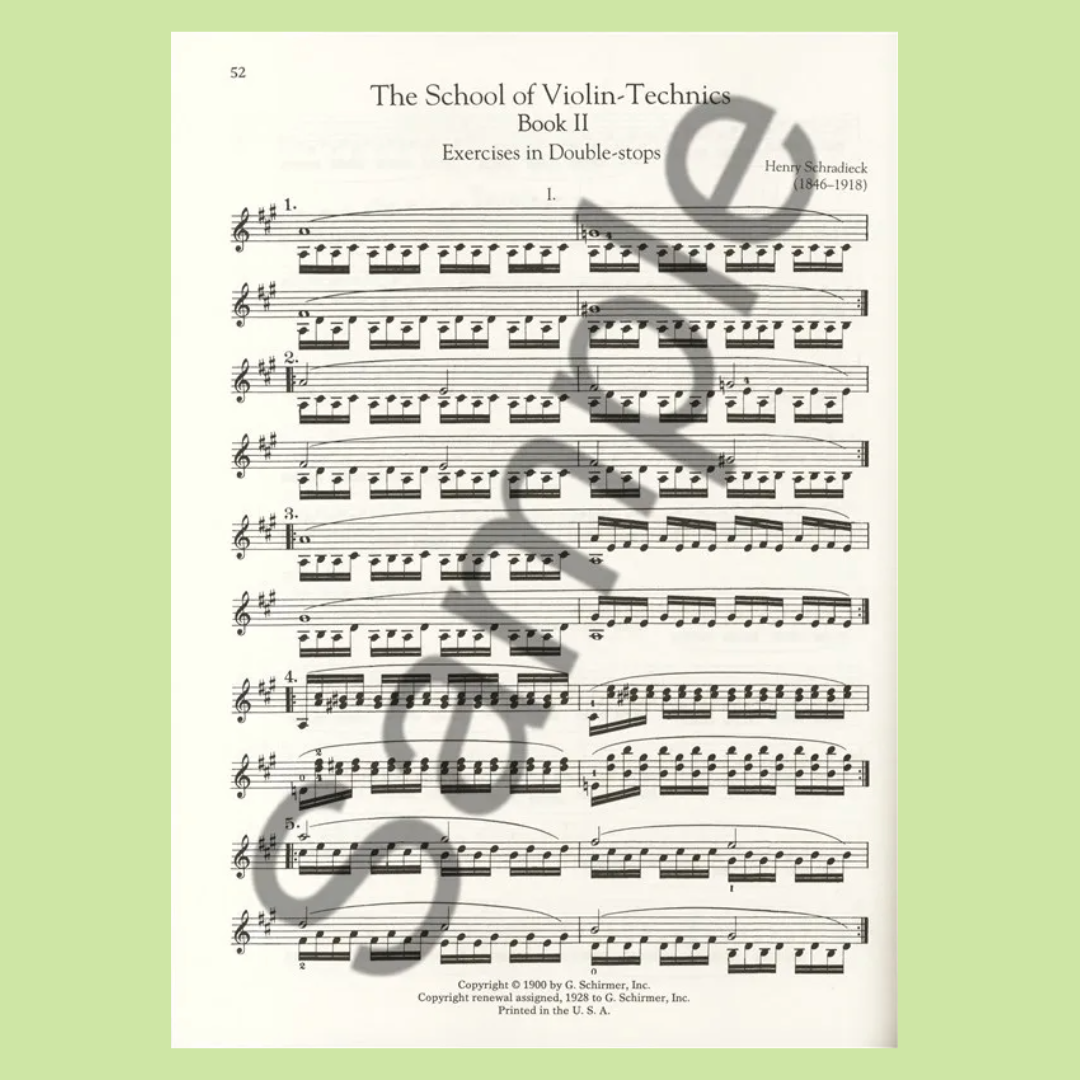 Schradieck - School Of Violin Technics Complete