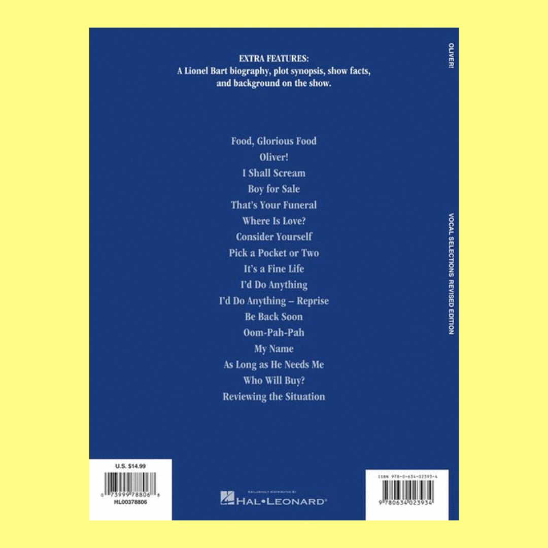 Oliver Vocal Selections PVG Rev Ed