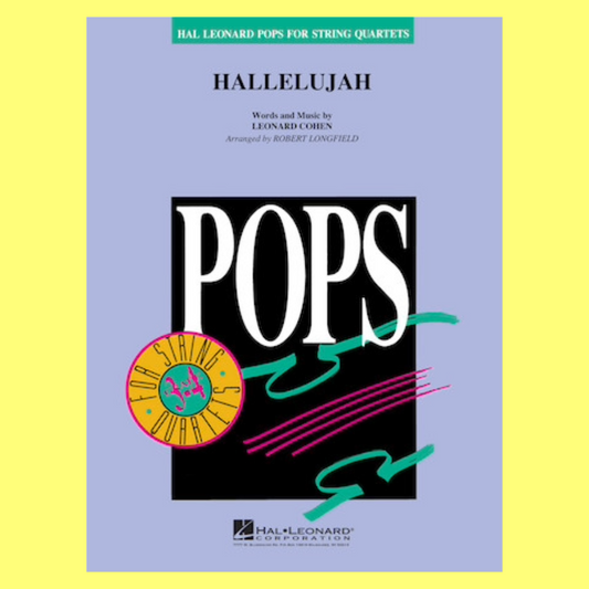 Hallelujah String Quartet Level 3-4 Score/Parts